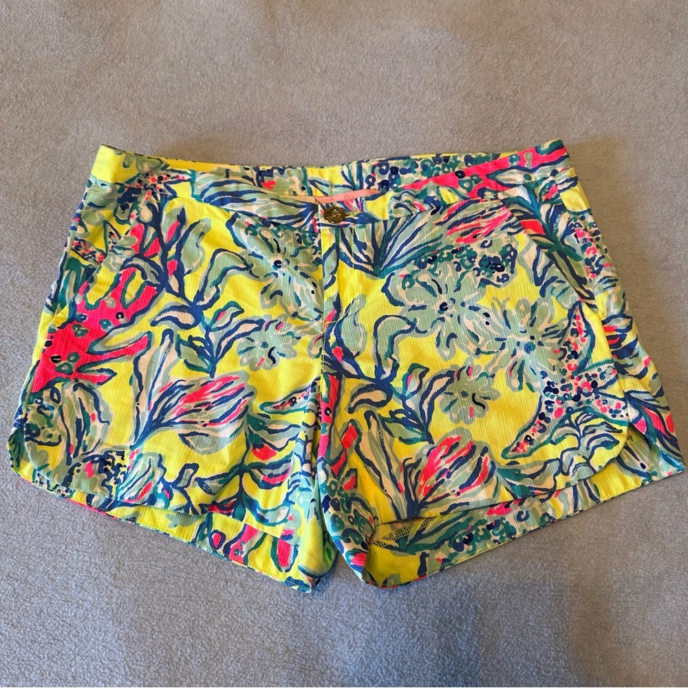 Lilly Pulitzer Adie Short Lemon Drop Size 0